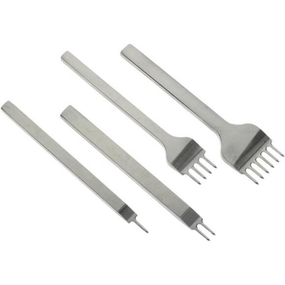 Leather Craft Basic Stitching Sewing Hand Tool Set Saddle Groover - Picture 4 of 8